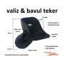 Valiz Tekeri Sağ Sol Çift Gönderilecek Bavul Tekeri