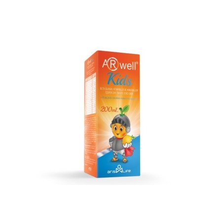 Arwell Kids Betaglukan Vitamin ve Mineraller Sıvı Takviye Edici Gıda 200 ml
