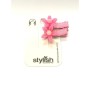 Stylish 2li Çiçek Detaylı Toka 63537
