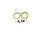 Stylish Accesories Kadın Gold Taş Detaylı Küpe 55772