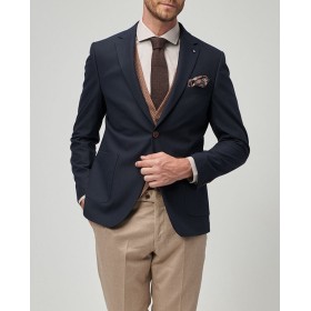 Altınyıldız Classics Erkek Lacivert-Bej Slim Fit Kombinli Takım Elbise 4A3120100101