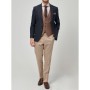 Altınyıldız Classics Erkek Lacivert-Bej Slim Fit Kombinli Takım Elbise 4A3120100101