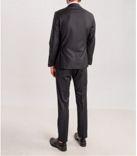 Dufy Siyah Yün Karışımlı Erkek Takım Elbise - Regular Fıt DU1184205007