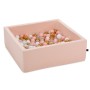 Wellgro Bubble Pop Pembe Kare Top Havuzu  Seti