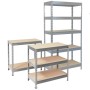 Metal Raf Sistemi Yük Rafı 5 Raflı 875kg 176cmX75cmX35cm
