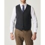 Altınyıldız Classics Erkek Lacivert-kahverengi Slim Fit Kombinli Yelekli Desenli Takım Elbise 4A3421100005