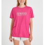 Koton Kadın Fuşya T-Shirt 1YAK13272EK300