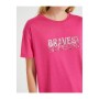 Koton Kadın Fuşya T-Shirt 1YAK13272EK300