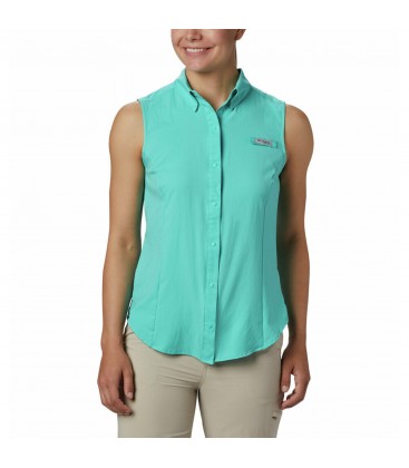 Columbia Tamiami Sleeveless Shirt Kadın Gömlek - Yeşil FL7157-356