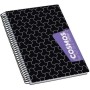 Mikro Defter 17X24 Sert Kapak Kareli 120 Yp.70 gr Black Cosmos