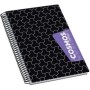 Mikro Defter 17X24 Sert Kapak Kareli 120 Yp.70 gr Black Cosmos