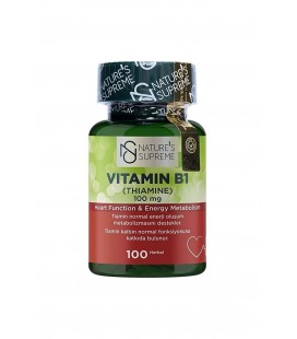 Natures Supreme Vitamin B1 100 Mg 100 Kapsül