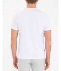 Pierre Cardin Beyaz Slim Fit Bisiklet Yaka T-Shirt G021SZ011.000.1201094