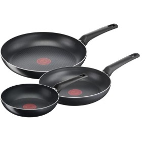 Tefal Titanyum 1X SimpleCook Difüzyon Tabanlı 3'lü 20/24/28 cm Tava Set
