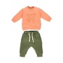 Bebetto İki İp Sweatshirt 2'li Bebe Takım Alt Üst Uçaklı Aırplane K3163