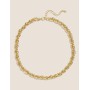 M&S COLLECTION Sarı Kısa Kalın Zincir Kolye T06006100F