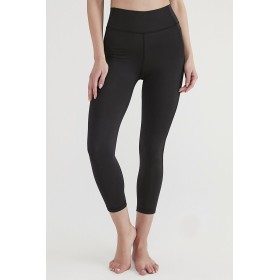 Penti Kadın Siyahn Yüksek Bel Stretchy Crop Tayt