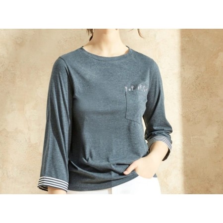 Yargıcı Kadın Nakış Detaylı T-shirt 1YKTS9008X