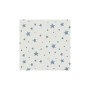 Hibboux Star White Bebek Nevresim + Yastık Kılıfı 100x150 Bebek Star Wblue