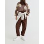 Pull&Bear Kadın Smiley Papatyalı Oversays Sweatshirt 8591/341