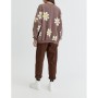 Pull&Bear Kadın Smiley Papatyalı Oversays Sweatshirt 8591/341