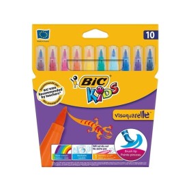 Bic Kids Visaquarelle Fırça Uçlu Keçeli Boya Kalemi 10 Renk