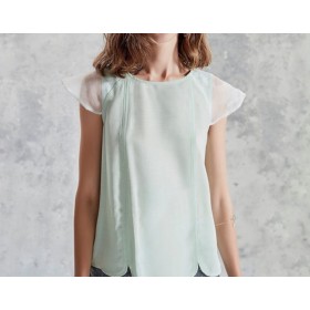 Yargıcı Kadın Mınt Yakası Dekorlu Bluz 0KKGM6059X