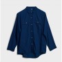Yargıcı Kadın İndigo Panel Detaylı Denim Gömlek 0KKGM6100X