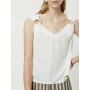 Yargıcı Kadın Kırık Beyaz Omuz Detaylı Bluz 0YKGM6137X