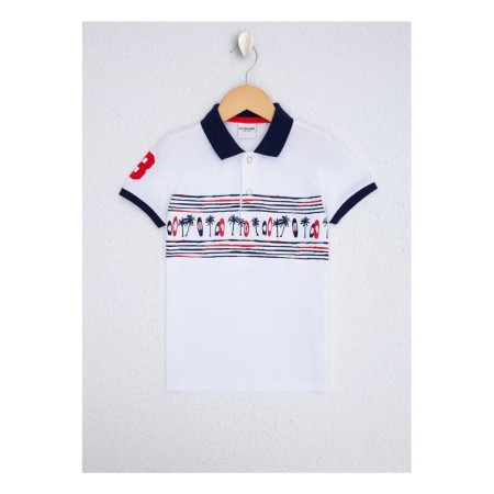 US Polo Assn Erkek Çocuk Beyaz T-Shirt G081SZ011.000.961561