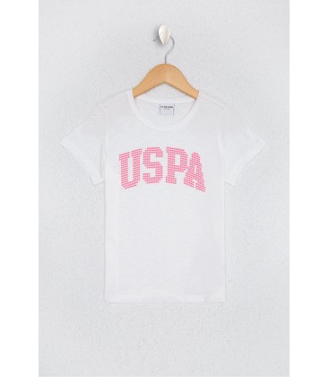US Polo Assn Kız Çocuk Beyaz T-Shirt G084SZ011.000.980805