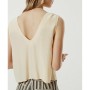 Yargıcı Kadın Şampanya Omuz Detaylı Bluz 0YKGM6137X