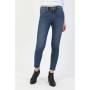 Colin’s KADIN 759 Lara Orta Bel Dar Paça Super Slim Fit Mavi Kadın Jean Pantolon CL1048741