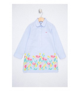 US Polo Assn Kız Çocuk Açık Mavi Elbise 1010986.VR003