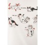 Mavi Kadın Kedi Baskılı Beyaz Tişört 1610145-70057