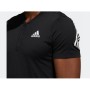 Adidas Aeroready Lyte Short Sleeve Zip Tee Erkek Siyah Tişört GT3872