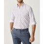 Altınyıldız Classics Erkek Beyaz-bordo Baskılı Düğmeli Yaka Tailored Slim Fit Gömlek 4A2020200027