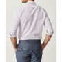 Altınyıldız Classics Erkek Beyaz-bordo Baskılı Düğmeli Yaka Tailored Slim Fit Gömlek 4A2020200027