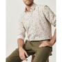 Altınyıldız Classics Erkek BEJ HAKI Tailored Slim Fit Baskılı Gömlek 4A2020200032