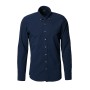 Altınyıldız Classics Erkek Lacivert Desenli Düğmeli Yaka Tailored Slim Fit Gömlek 4A2020200022