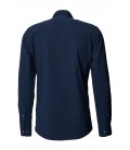 Altınyıldız Classics Erkek Lacivert Desenli Düğmeli Yaka Tailored Slim Fit Gömlek 4A2020200022