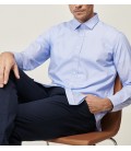 Altınyıldız Classics Erkek Mavi-Beyaz Tailored Slim Fit Baskılı Gömlek 4A2020200048