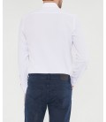 Altınyıldız Classics Erkek Beyaz Tailored Slim Fit Armürlü Gömlek 4A2020100043
