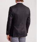 Dufy Siyah Yün Karışımlı Fitilli Dokuma Erkek Ceket - Regular Fıt DU3194365018