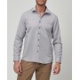 Altınyıldız Classics Erkek Beyaz-Gri Tailored Slim Fit Armürlü Gömlek 4A2020100029