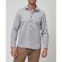 Altınyıldız Classics Erkek Beyaz-Gri Tailored Slim Fit Armürlü Gömlek 4A2020100029