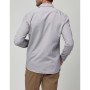 Altınyıldız Classics Erkek Beyaz-Gri Tailored Slim Fit Armürlü Gömlek 4A2020100029