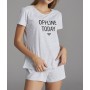 Penti Kadın Açık Gri Melanj Base Offlıne Pijama Takımı