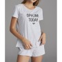Penti Kadın Açık Gri Melanj Base Offlıne Pijama Takımı
