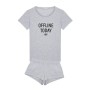 Penti Kadın Açık Gri Melanj Base Offlıne Pijama Takımı